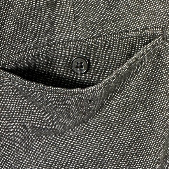 Express Pants Mens 33 Photographer Gray Stretch Flat Front Pockets Dress Pant - Picture 8 of 9